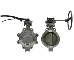 This is a picture of a pair of butterfly valves.